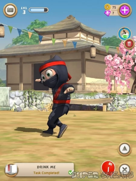 Use the Tornado potion to send your ninja spinning