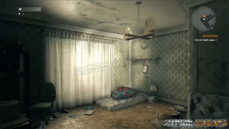 Wow that is a pretty grim looking room right?  This just begs for some fixing up!`