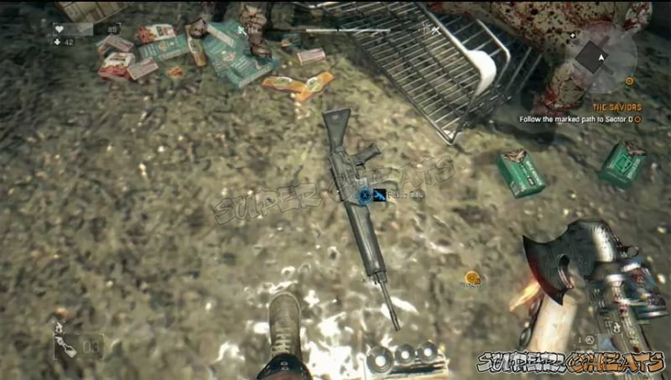 The further into the game you get the easier these will be to find - both weapons AND ammunition!