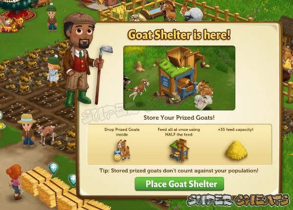 The Goat Shelter is the newest animal-focused building to the game