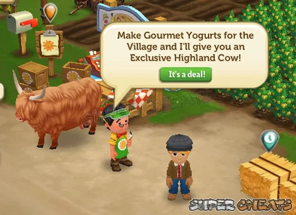Collecting 12 types of Yogurt means unlocking reward cows!