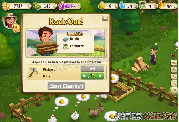 Clicking on the Boulder reveals the Rock Out! Quest