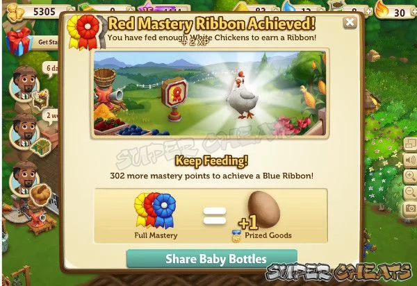 The Red Ribbon changes the Mastery Sign to acknowledge your progress