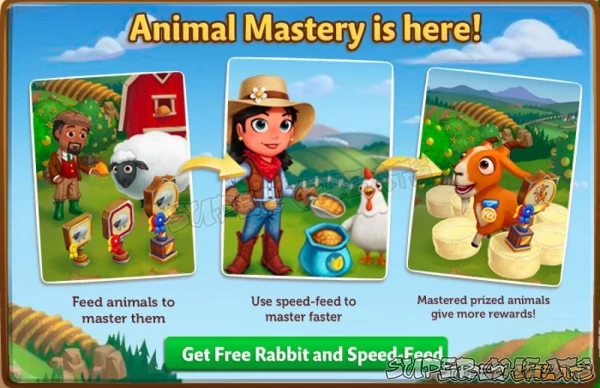 This notice pops up when you unlock Animal Mastery on your Farm!