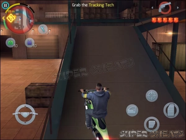 Use a bike for a maneuverable way to avoid too much combat in this mission