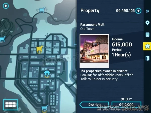 An example of one of the most lucrative properties in Gangstar Vegas