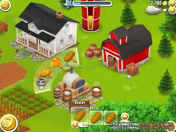 The bakery is one of the main buildings in Hay Day
