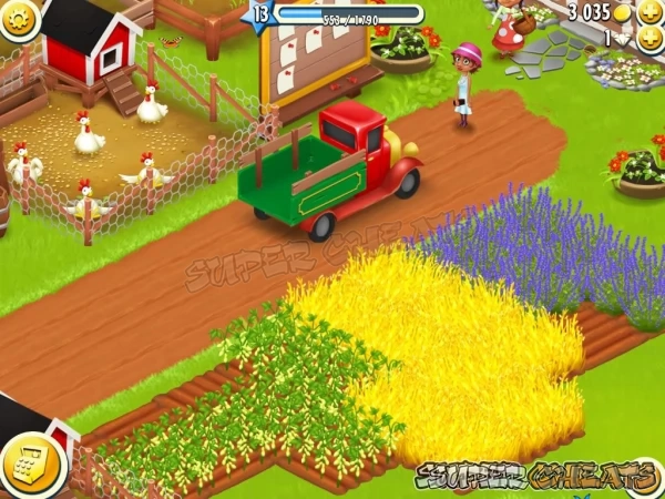 Farming is the main source of income in Hay Day
