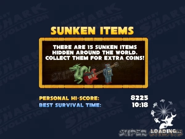 The Sunken Objects can be hard to find!