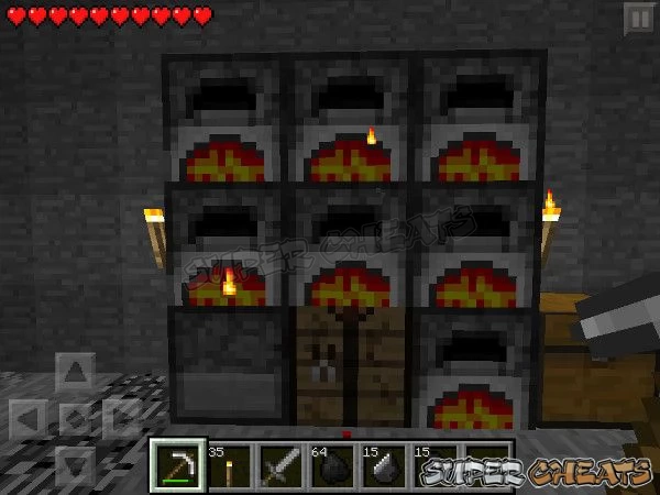 For production crafting you want a wall of Furnaces