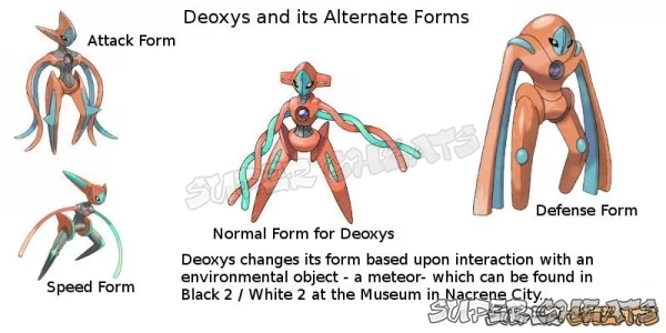 The three alternate forms of Deoxys include significant stat differences