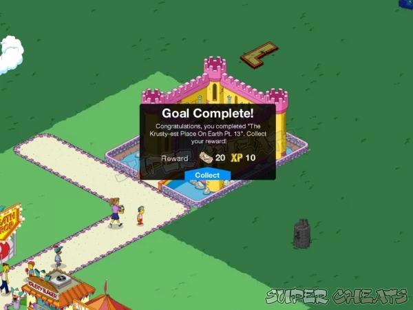 Remember to work on expanding Krustyland while you complete the main story
