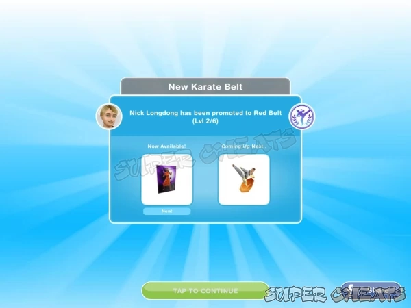 While Karate has no hobby collection, each level unlocks decorations for your Sims room that they are sure to value!