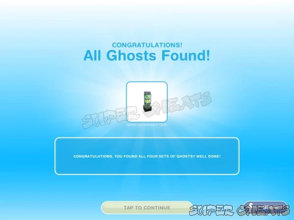 Completing the collection for the first time scores you an awesome Ghost Storage Unit!