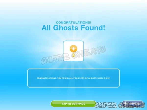 Completing the Ghost Collection again and again rewards you with Life Points!