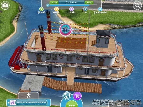 The Riverboat is your Passport to your Neighbor's Towns and Social Points.