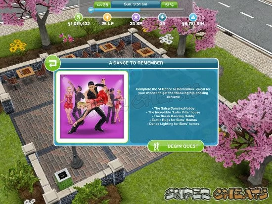 A dance to remember quest – The Ultimate Guide to Sims Freeplay